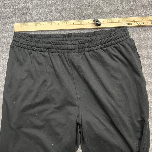 prAna Pants Mens Large Black Athletic Track Elastic Waist Zip Hem Lightweight - Picture 8 of 13